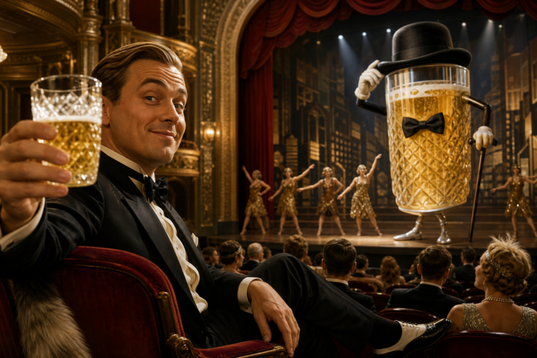 Dubbeglas trifft Dandy: Wenn Gatsby ins Pfalztheater einlädt
